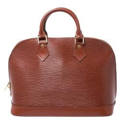 Pre Owned حقيبة لوي فيتون ألما سيان جلد أيبي PM