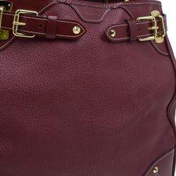 Pre Owned حقيبة توت لوي فيتون لي ماجيستوه سولهالي جلد حمراء