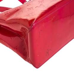 Pre Owned Louis Vuitton Rose Pop Vernis Wilshire PM Bag