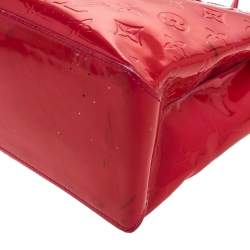 Pre Owned Louis Vuitton Rose Pop Vernis Wilshire PM Bag