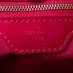 Pre Owned Louis Vuitton Rose Pop Vernis Wilshire PM Bag