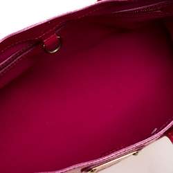 Pre Owned Louis Vuitton Rose Pop Vernis Wilshire PM Bag
