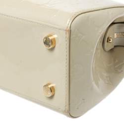 Pre Owned حقيبة لوي فيتون بريه فيرنيه مونوغرام ي أبيض لؤلؤي MM