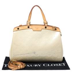 Pre Owned حقيبة لوي فيتون بريه فيرنيه مونوغرامي أبيض لؤلؤي MM