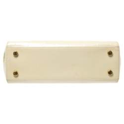 Pre Owned حقيبة لوي فيتون بريه فيرنيه مونوغرامي أبيض لؤلؤي MM