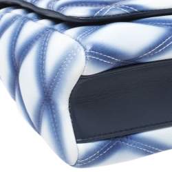 مملوكة مسبقًا Louis Vuitton Blue/White Quilted Lambskin Leather GO-14 Malletage PM Bag