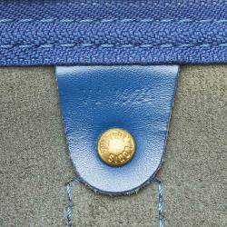 Pre Owned Louis Vuitton Toledo Blue Epi Leather Keepall 50 Bag