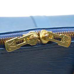 Pre Owned Louis Vuitton Toledo Blue Epi Leather Keepall 50 Bag