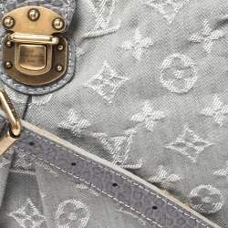 Pre Owned Louis Vuitton Grey Monogram Denim Slightly Bag