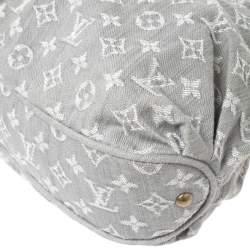 Pre Owned Louis Vuitton Grey Monogram Denim Slightly Bag