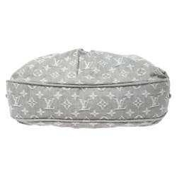 Pre Owned Louis Vuitton Grey Monogram Denim Slightly Bag