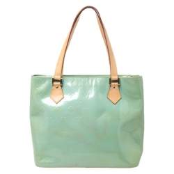 مملوكة مسبقًا Louis Vuitton Mint Green Vernis Monogram Houston Bag