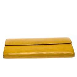 Louis Vuitton Yellow Epi Leather Sarah Wallet