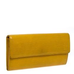 Louis Vuitton Yellow Epi Leather Sarah Wallet