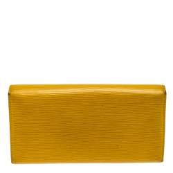 Louis Vuitton Yellow Epi Leather Sarah Wallet