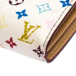 Louis Vuitton White Multicolor Monogram Sarah Wallet