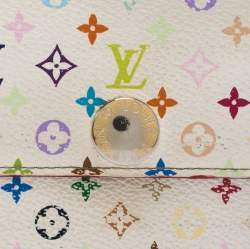 Louis Vuitton White Multicolor Monogram Sarah Wallet