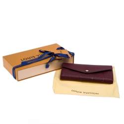 Louis Vuitton Maroon  Monogram Empreinte Leather Sarah Wallet 