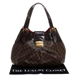 مملوكة مسبقًا Louis Vuitton Damier Ebene Canvas Sistina GM Bag