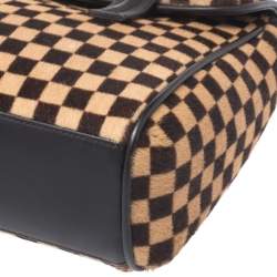 Pre Owned حقيبة لوي فيتون ليوني سباون إصدار محدود شعر عجل سوفاغ دامييه