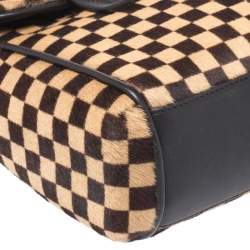 Pre Owned حقيبة لوي فيتون ليوني سباون إصدار محدود شعر عجل سوفاغ دامييه