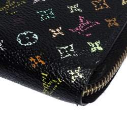 Louis Vuitton Black Multicolore Monogram Canvas Zippy Wallet