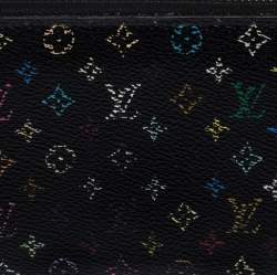 Louis Vuitton Black Multicolore Monogram Canvas Zippy Wallet