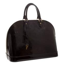 مملوكة مسبقًا حقيبة لوي فيتون ألما فيرنيه أمارنت مونوغرامي GM