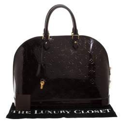 مملوكة مسبقًا حقيبة لوي فيتون ألما فيرنيه أمارنت مونوغرامي GM