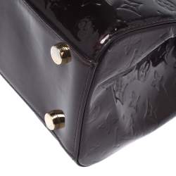 Pre Owned Louis Vuitton Amarante Monogram Vernis Brea GM Bag