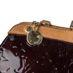 Pre Owned Louis Vuitton Amarante Monogram Vernis Brea GM Bag