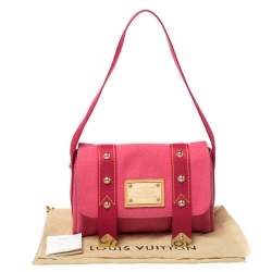 Pre Owned Louis Vuitton Pink Canvas Antigua Sac Rabat Bag