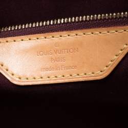 Pre Owned Louis Vuitton Rouge Fauviste Monogram Vernis Brea MM Bag