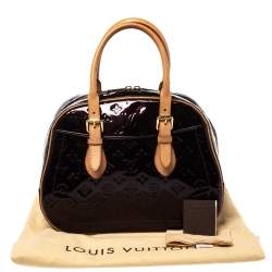 Pre Owned Louis Vuitton Amarante Monogram Vernis Summit Drive Bag
