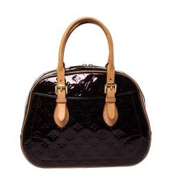 Pre Owned Louis Vuitton Amarante Monogram Vernis Summit Drive Bag