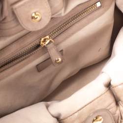 Pre Owned Louis Vuitton Beige Monogram Leather Limited Edition Stratus Olympe PM Bag