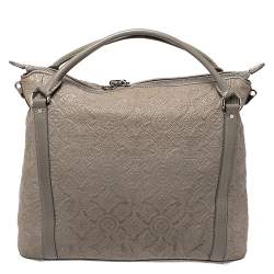 Pre Owned Louis Vuitton Gris Clair Monogram Antheia Ixia PM Bag