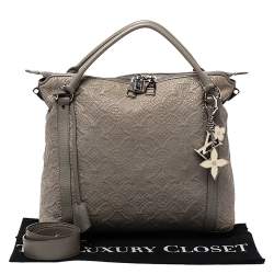 Pre Owned Louis Vuitton Gris Clair Monogram Antheia Ixia PM Bag