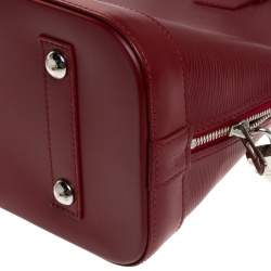 Pre Owned Louis Vuitton Carmine Epi Leather Alma PM Bag