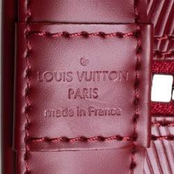Pre Owned Louis Vuitton Carmine Epi Leather Alma PM Bag