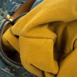 مملوكة مسبقًا Louis Vuitton Blue Denim Monogram Baggy GM Bag