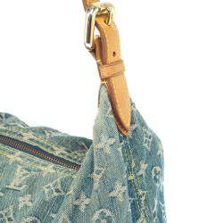 مملوكة مسبقًا Louis Vuitton Blue Denim Monogram Baggy GM Bag