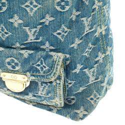مملوكة مسبقًا Louis Vuitton Blue Denim Monogram Baggy GM Bag