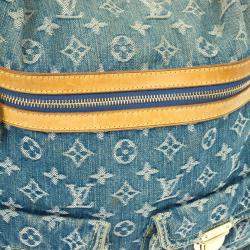 مملوكة مسبقًا Louis Vuitton Blue Denim Monogram Baggy GM Bag