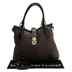 Pre Owned Louis Vuitton Fusain Monogram Idylle Canvas Elegie Bag
