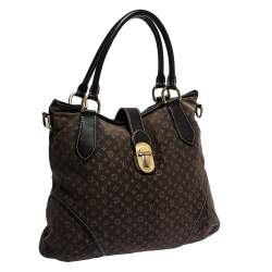 Pre Owned Louis Vuitton Fusain Monogram Idylle Canvas Elegie Bag