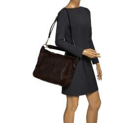 Pre Owned Louis Vuitton Ombre Monogram Empreinte Leather Audacieuse MM Bag