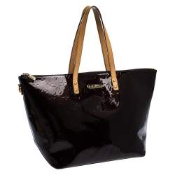 Pre Owned حقيبة لوي فيتون بيليفو فيرنيه مونوغرامي عنابية GM