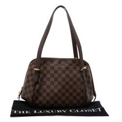 Pre Owned Louis Vuitton Damier Ebene Belem MM Bag