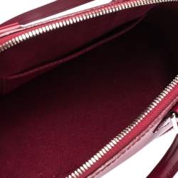 Pre Owned حقيبة لوي فيتون ألما جلد أيبي حمراء ياقوتية BB